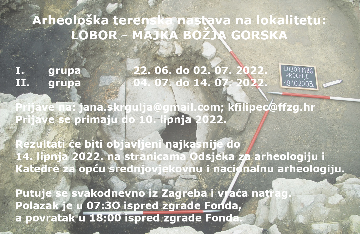 Terenska nastava na lokalitetu Lobor – Majka Božja Gorska